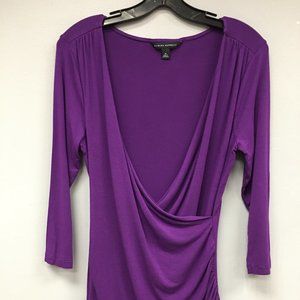 Purple Banana Republic 3/4 Sleeve Top